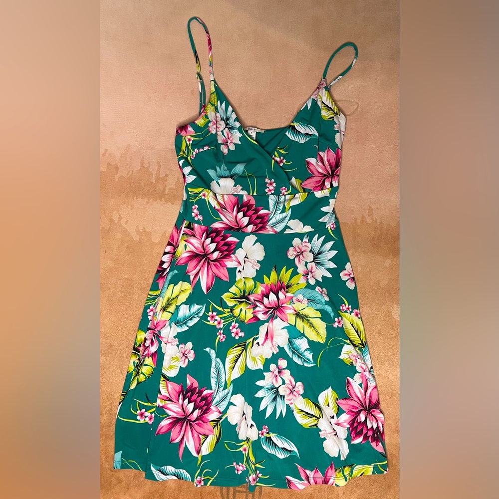 Bar lll Tropical Print Dress